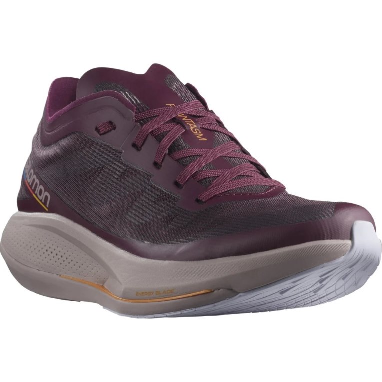 Burgundy Salomon Phantasm Women's Running Shoes | IE UX7095